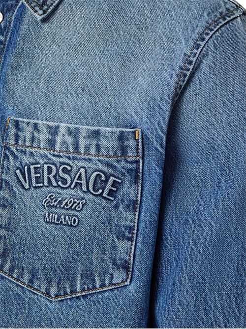 Milano Stamp denim shirt VERSACE | 10189101A135831D800